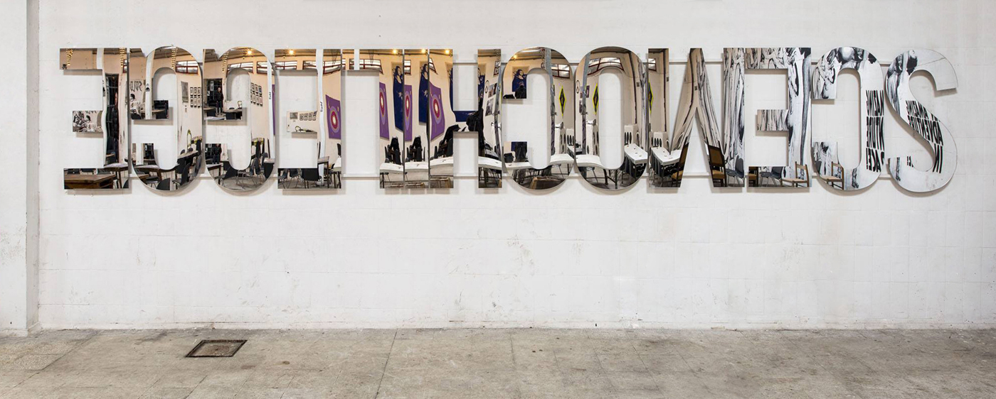 mauro_cuppone_working-title_scemo-chi-legge_contemporary-art_mirror_dumb_joke_2014_3